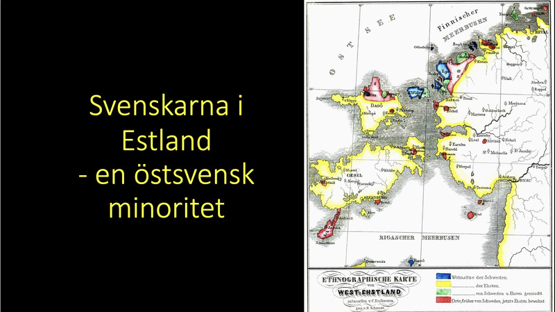 Svenskarna i Estland​
- en östsvensk minoritet​