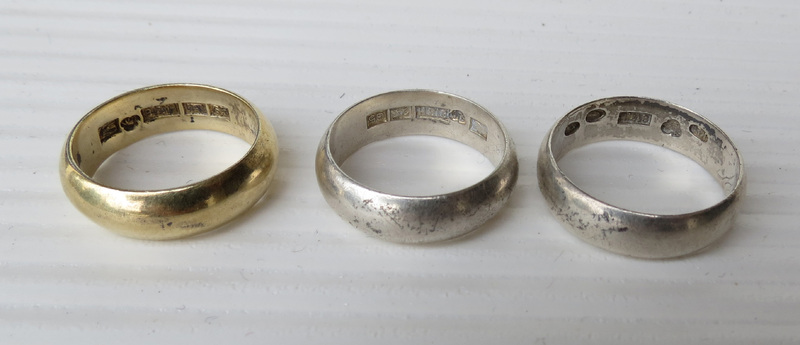 Vigselringarsilver 2 st.