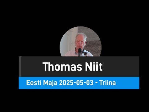 Thomas Niit  - Föredrag om Trina på Eesti Maja 2025 05 03